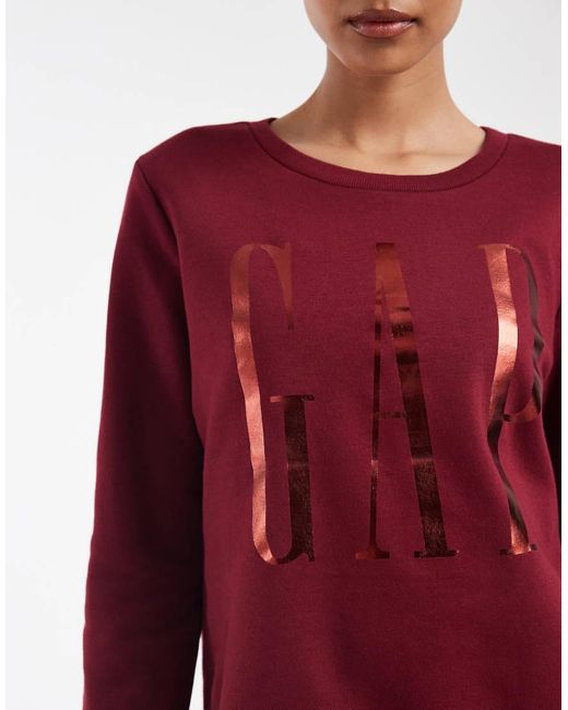 Gap Red Foil Print Sweatshirt Co-Ord