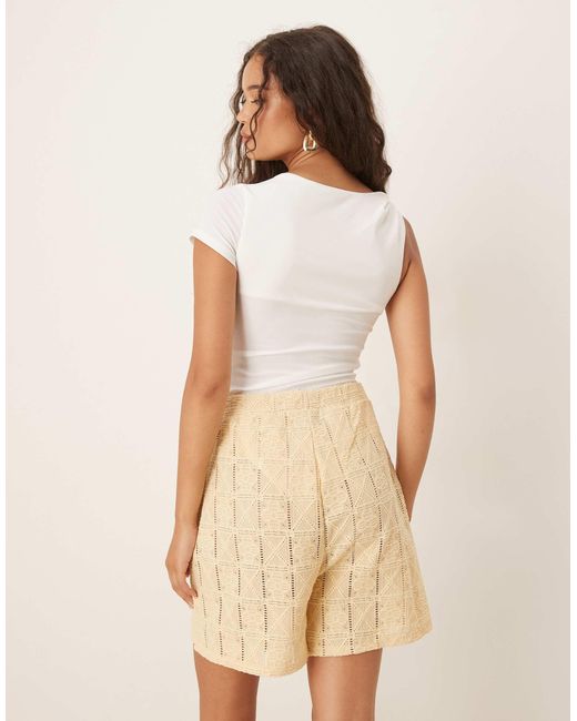 ASOS White Draped Twist Shoulder Cut Out Short Sleeve Bodysuit