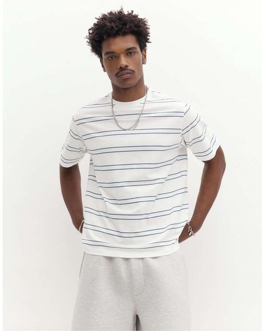 T-Shirt Basic A Maniche Corte di Pull&Bear in White da Uomo