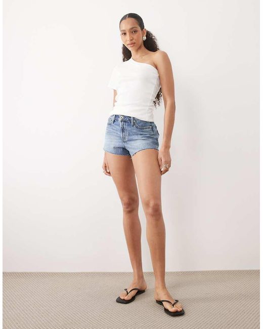 River Island Blue Denim Hot Pants
