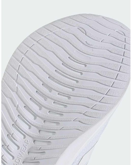 Adidas Originals White Runfalcon 6 Cloudfoam Running Trainers for men
