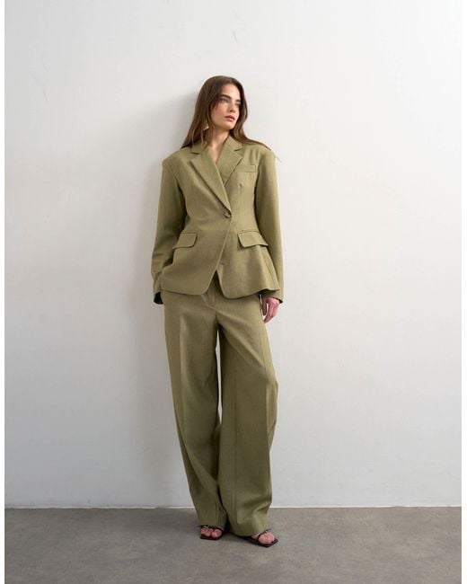 TOPSHOP Green – taillierter blazer