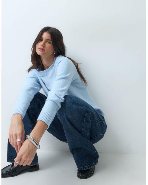 Pull ras ASOS en coloris Blue