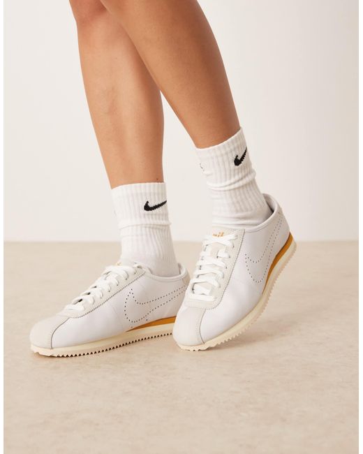 Nike Natural Cortez Deconstructed Trainers