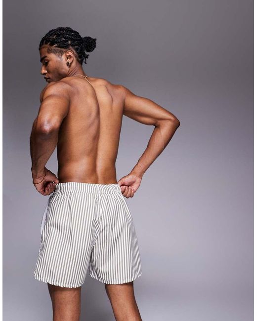 ASOS Gray Swim Shorts for men