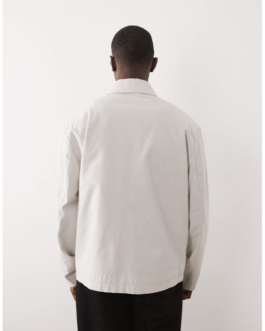 ASOS Natural Harrington Jacket for men