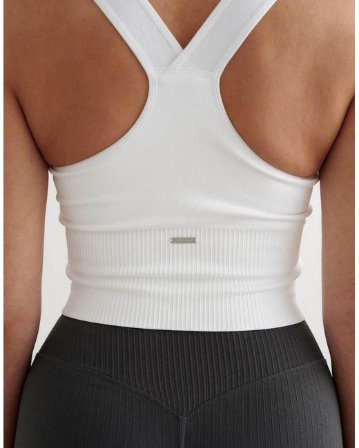 Aim'n Blue Ribbed Seamless High Support Bralette
