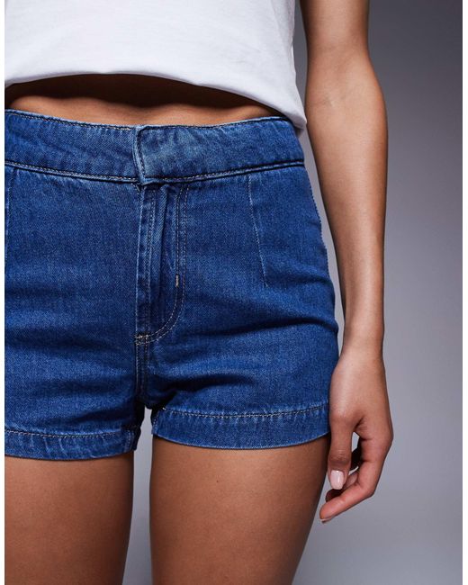River Island Blue – elegante micro-shorts