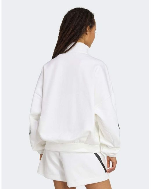 Adidas Originals White Adidas Originals Z.N.E. Track Top