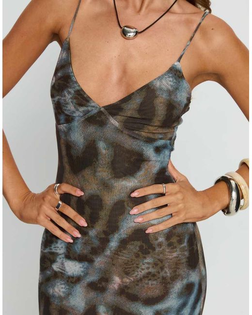 Princess Polly Multicolor Saphrona Mesh Cami Maxi Dress