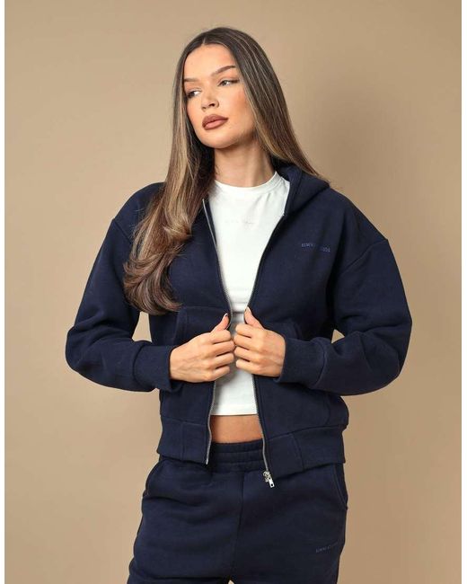 SIMMI Blue Nova Essentials Zip Through Hoodie