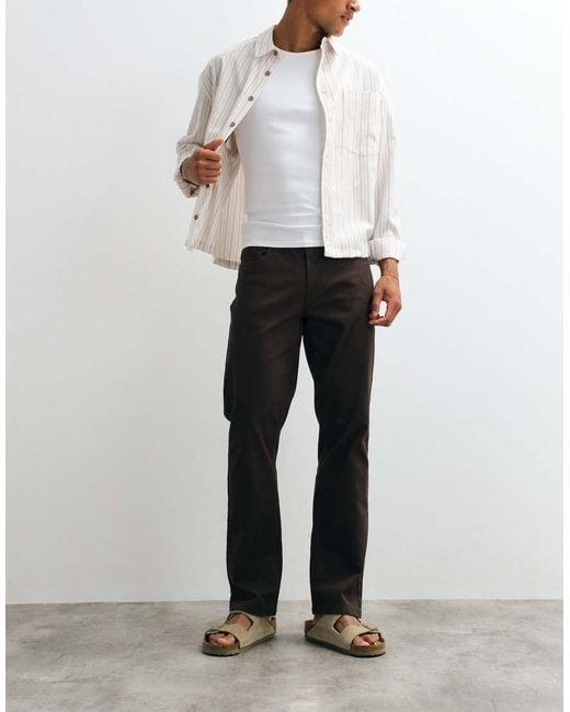 Blend White Regular Straight Leg Chino for men