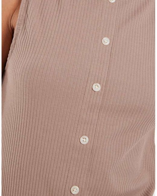 Gap Natural Button Through Boatneck Tank Top