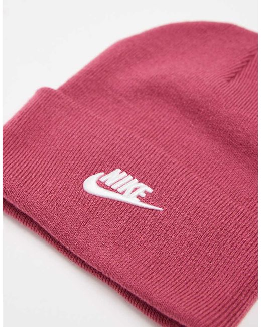 Nike Pink Peak Futura Beanie for men