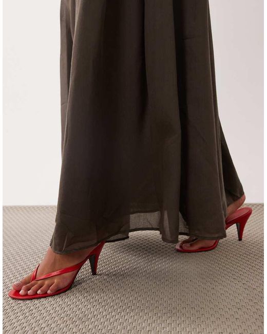 ASOS Yellow Shirred Co-Ord Volume Maxi Skirt