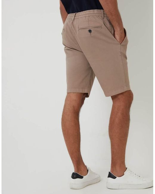 Threadbare Natural Elasticated Waist Stretch Chino Shorts for men