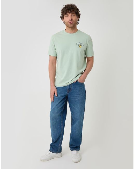 Threadbare Gray Relaxed Fit Graphic Cotton T-Shirt for men