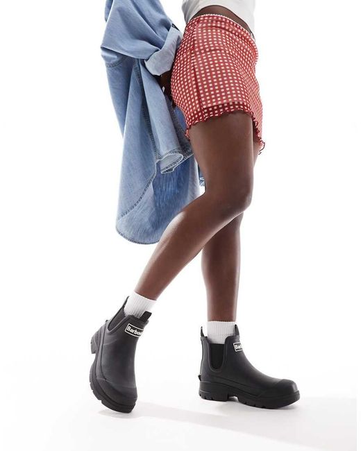 Barbour Black Nimbus Chunky Wellington Boots