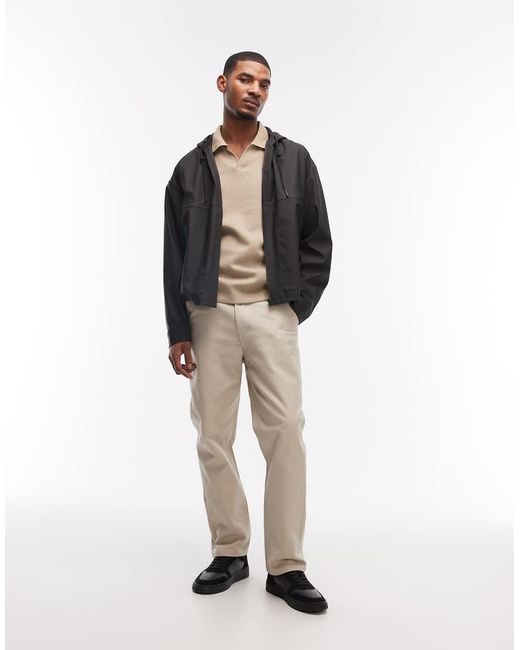 ASOS Black Stormmaxtm Waterpoof Hooded Rain Jacket for men