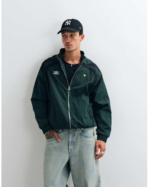 Umbro Blue Relaxed Track Jacket for men