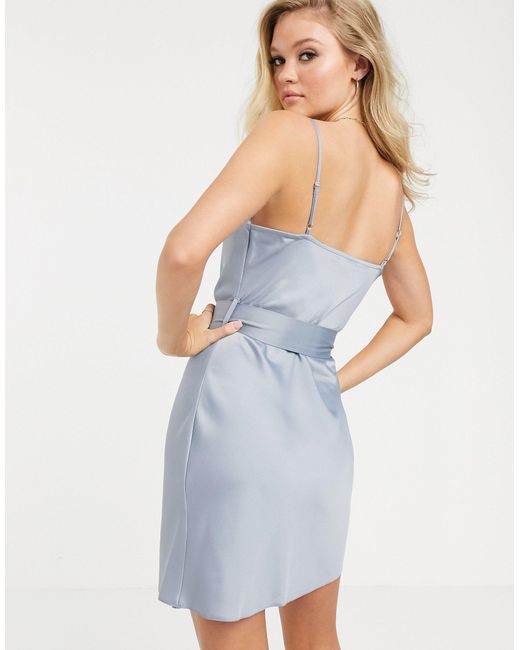 river island belted slip dress