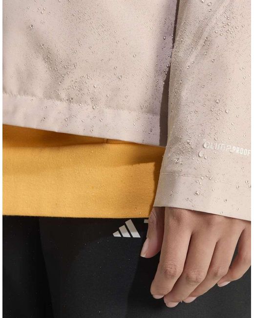 Adidas Originals Gray Terrex Multi 2 Layer Climaproof Rain Jacket