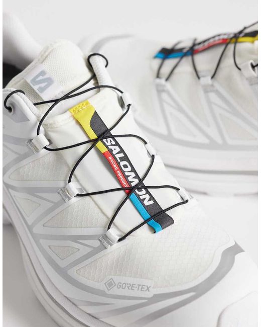 Salomon White Xt-6 Gtx Trainers