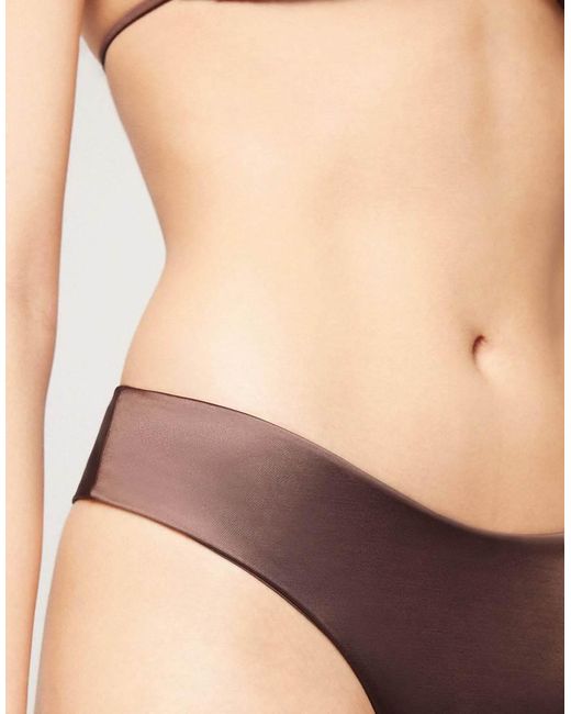Tezenis Brown Brazillian Bikini Bottoms