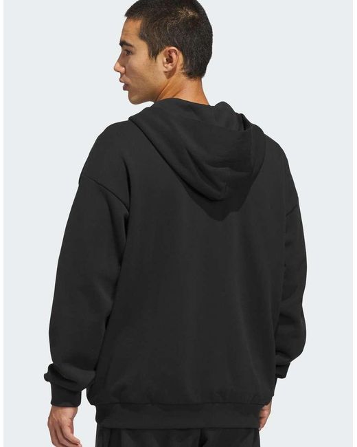Adidas Originals Black Anthony Edwards Foundation Full Zip Hoody