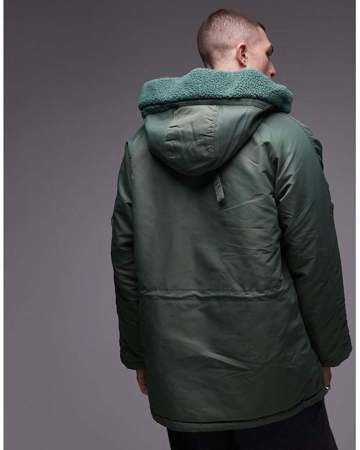 Carhartt Green Olten Parka Jacket for men