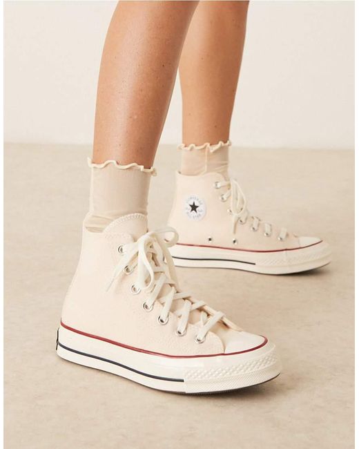 Converse Natural Chuck 70 Hi Wide Fit Trainers