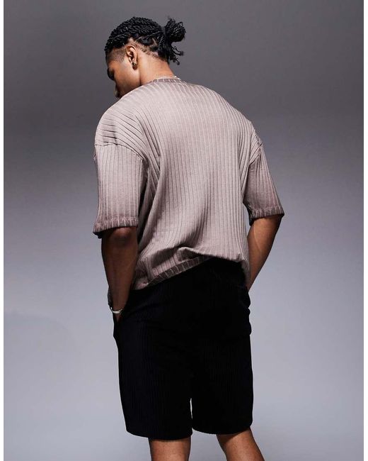 Pantaloncini Slim di ASOS in Gray da Uomo