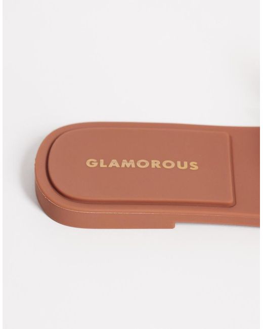 Glamorous Brown Jelly Buckle Sandals