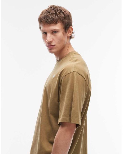 The North Face Green Essential Simple Dome Logo Oversized T-Shirt for men