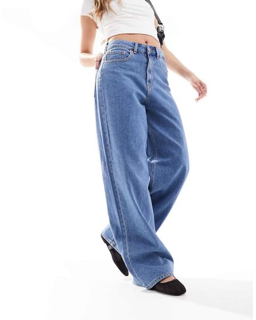 JJXX Blue Tokyo High Waisted Wide Leg Jeans