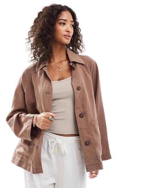 Surchemise Stradivarius en coloris Brown