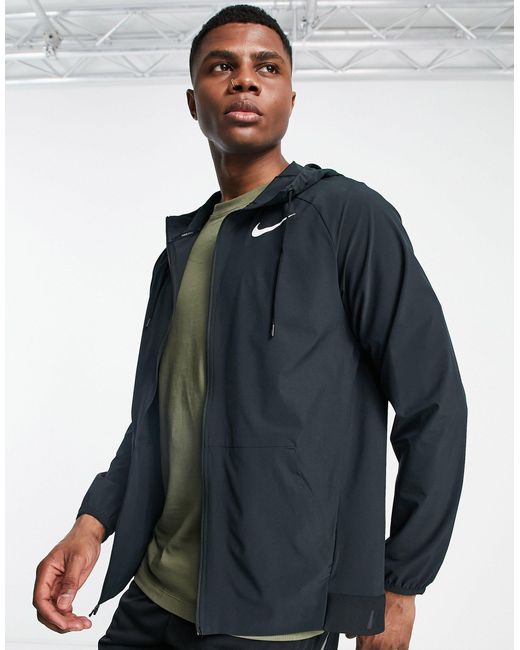 Nike Dri-fit Flex Vent Max Full-zip Hooded Jacket in Black for Men | Lyst Canada