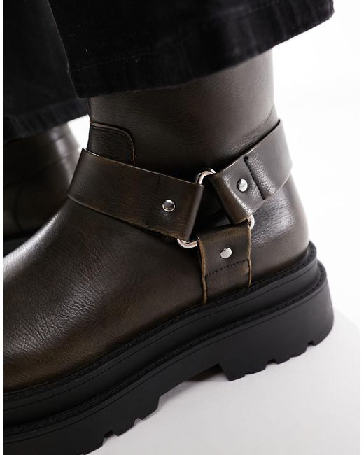 ASOS Black Chelsea Western Boots for men