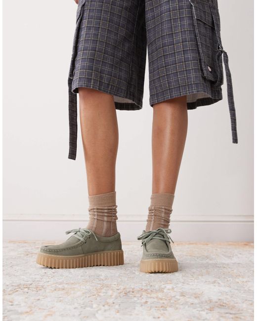 Clarks Green – torhill bee – schuhe aus nubukleder