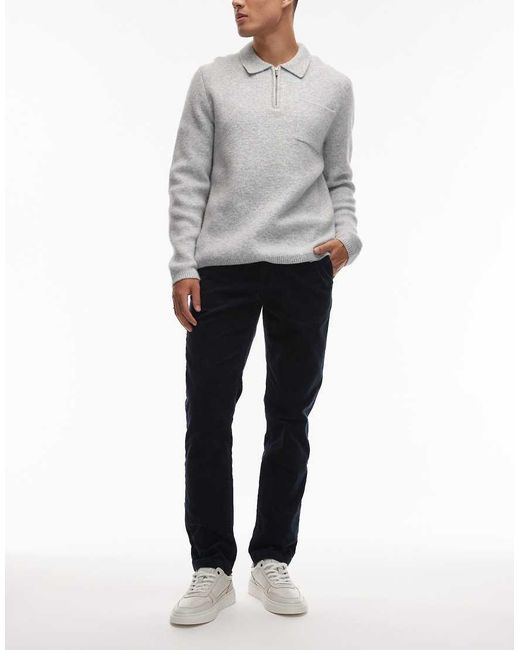 Tommy Hilfiger Blue Denton Corduroy Chino Trousers for men