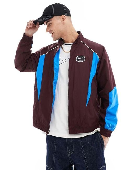 Nike Blue Swoosh Air Woven Tracktop for men