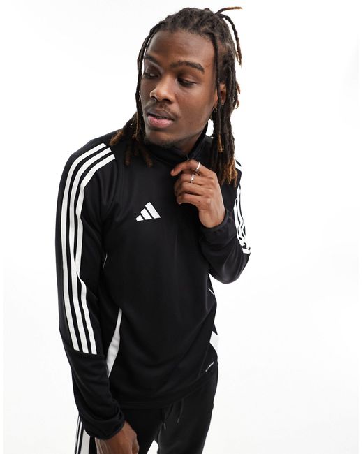 Adidas Originals Black Adidas Football Tiro 24 Track Sweatshirt for men