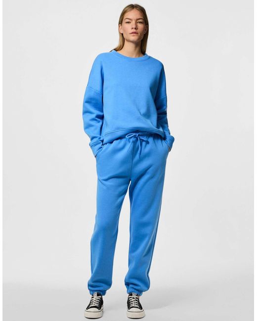 Pantalon Pieces en coloris Blue