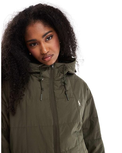 Polo Ralph Lauren Multicolor Quilted Jacket With Logo