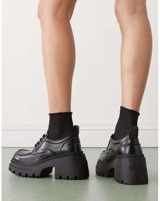Zapatos Negros Con Cordones Bravr De Buffalo de color Black