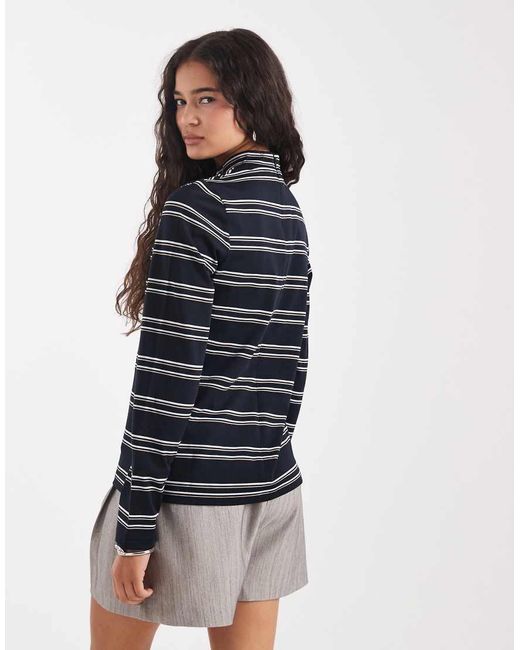 Top A Rayas Con Cuello Alzado De Fred Perry de color Multicolor