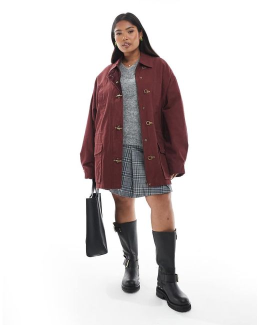 Parka Ligera Para Verano De Asos Design Curve-Sin Color ASOS de color Red