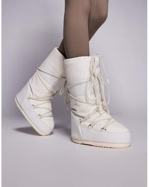Moon Boot Brown Moonboot Icon Rubber Snowboot
