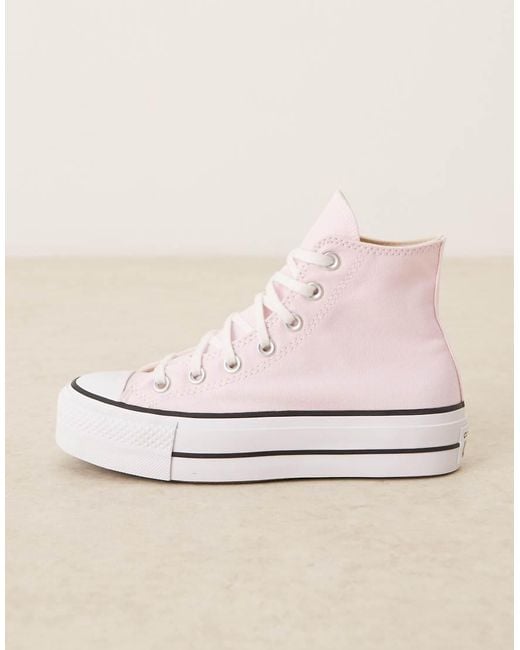 Chuck Taylor All Star Lift Hi di Converse in Natural