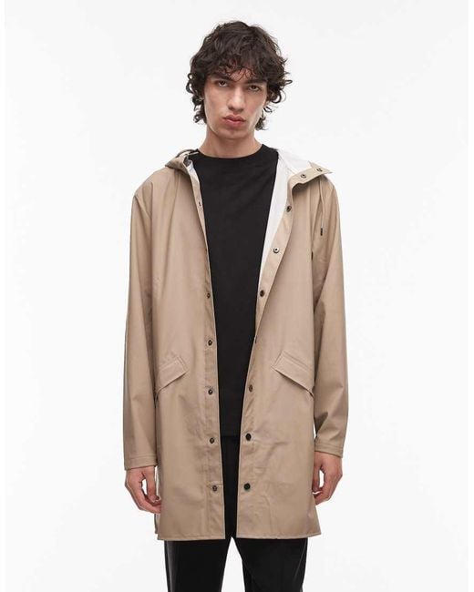 Chubasquero Beis De Corte Alargado 12020 De -Neutro Rains de hombre de color Natural